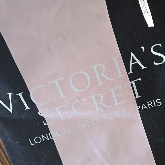 VICTORIAS SECRET Pink Black tan Shoulder Cross Strap Tote Bag NWT $78 Women New - Picture 15 of 16